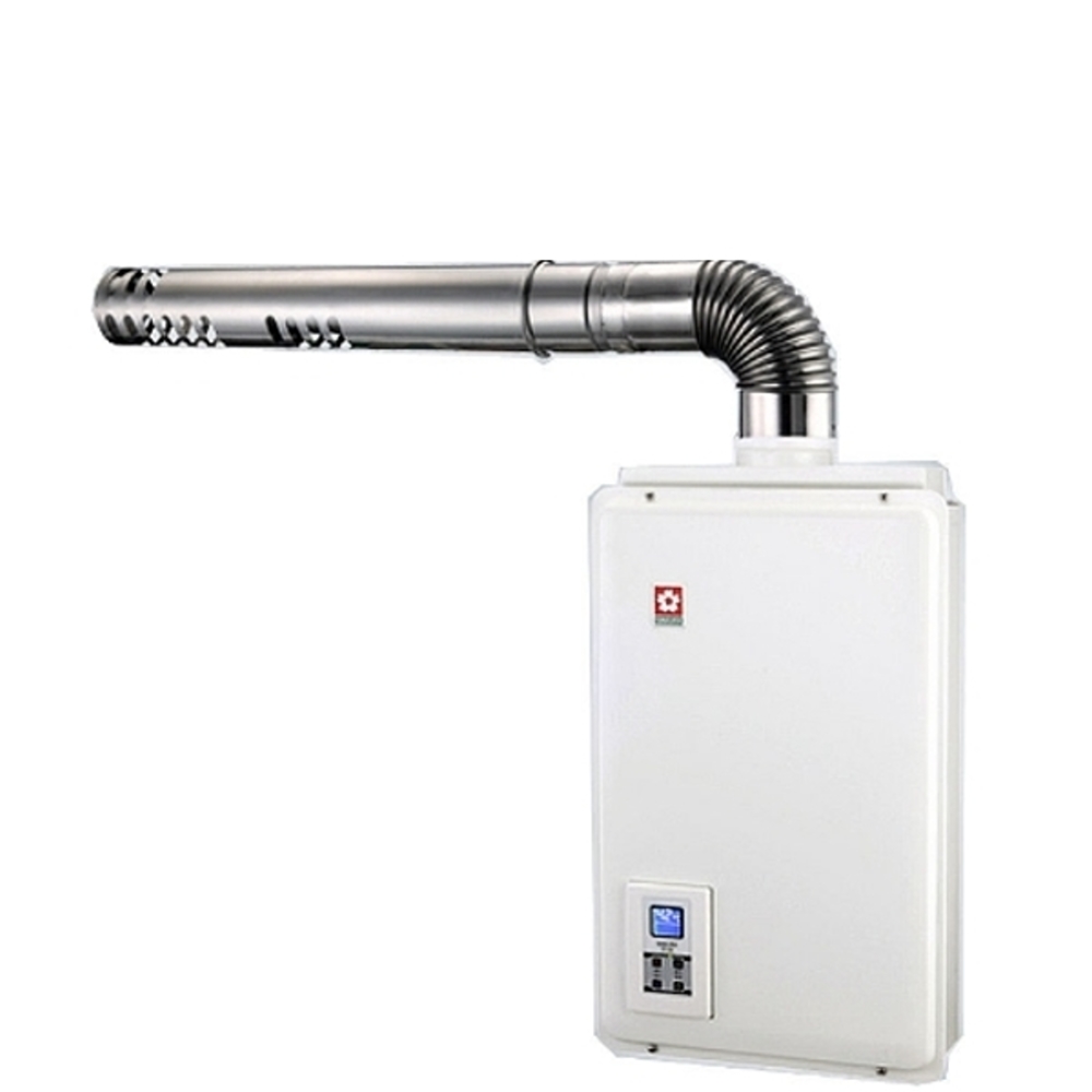 櫻花【H-1680L】16公升強制排氣FE式LPG熱水器桶裝瓦斯(全省安裝)(送5%購物金)