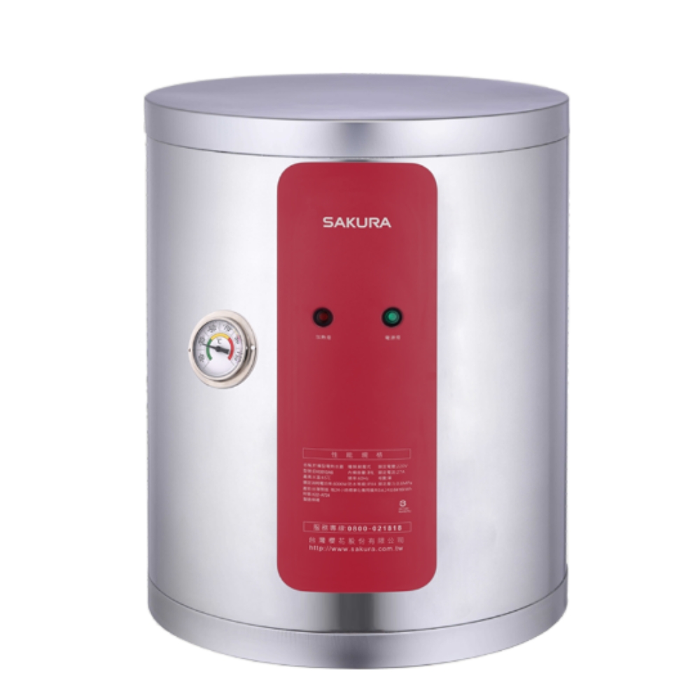 櫻花【EH0810A6】8加侖直立式6KW電熱水器(全省安裝)(送5%購物金)