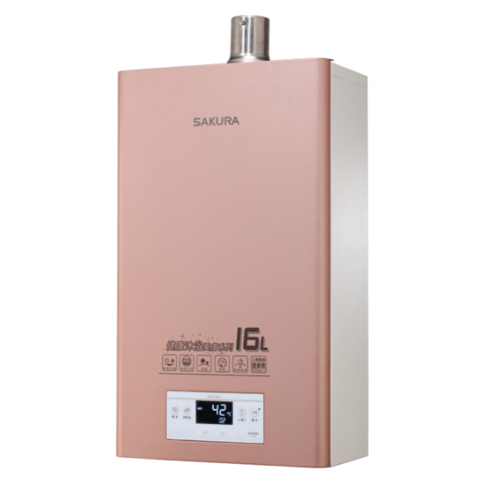 櫻花【DH-1683L】16公升強制排氣(與DH1683同款)FE式LPG熱水器(全省安裝)(送5%購物金)