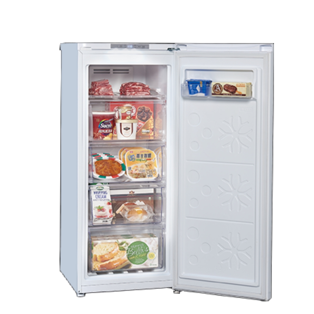 聲寶【SRF-125FD】125公升風冷無霜直立式冷凍櫃(含標準安裝)(7-11商品卡400元)