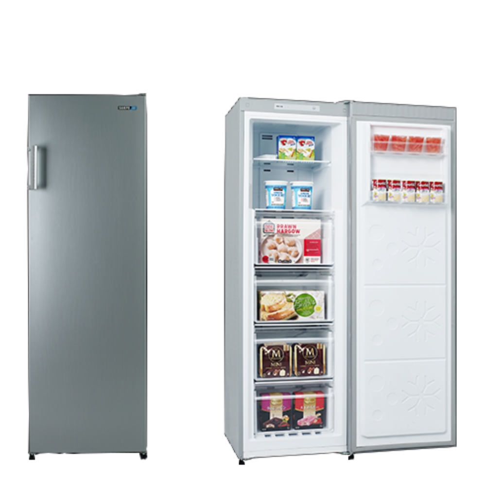 聲寶【SRF-220F】216公升直立式冷凍櫃(7-11商品卡400元)