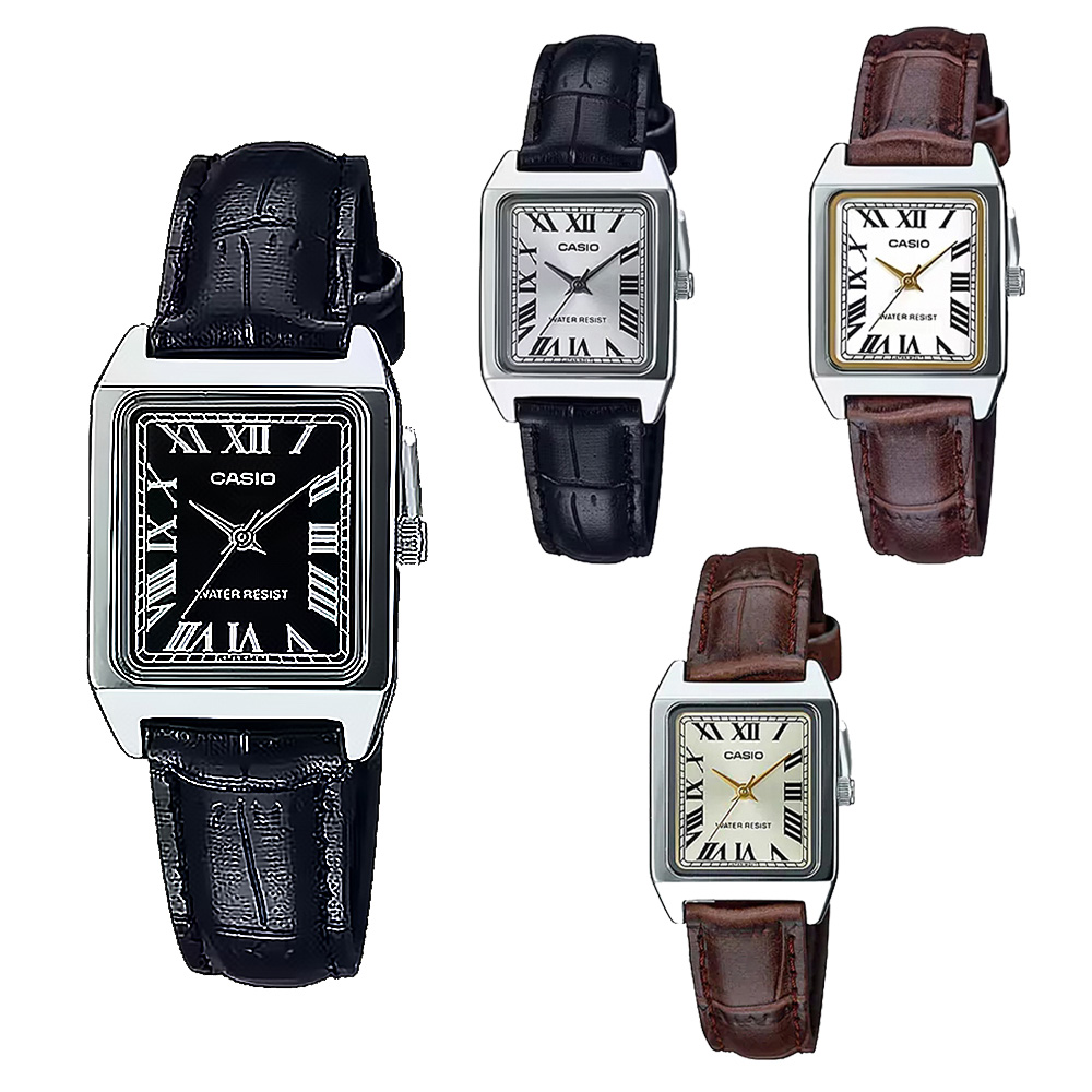 【CASIO 卡西歐】 LTP-V007L B系列 羅馬字 文青氣質 復古簡約 方形 指針錶 手錶 22mm