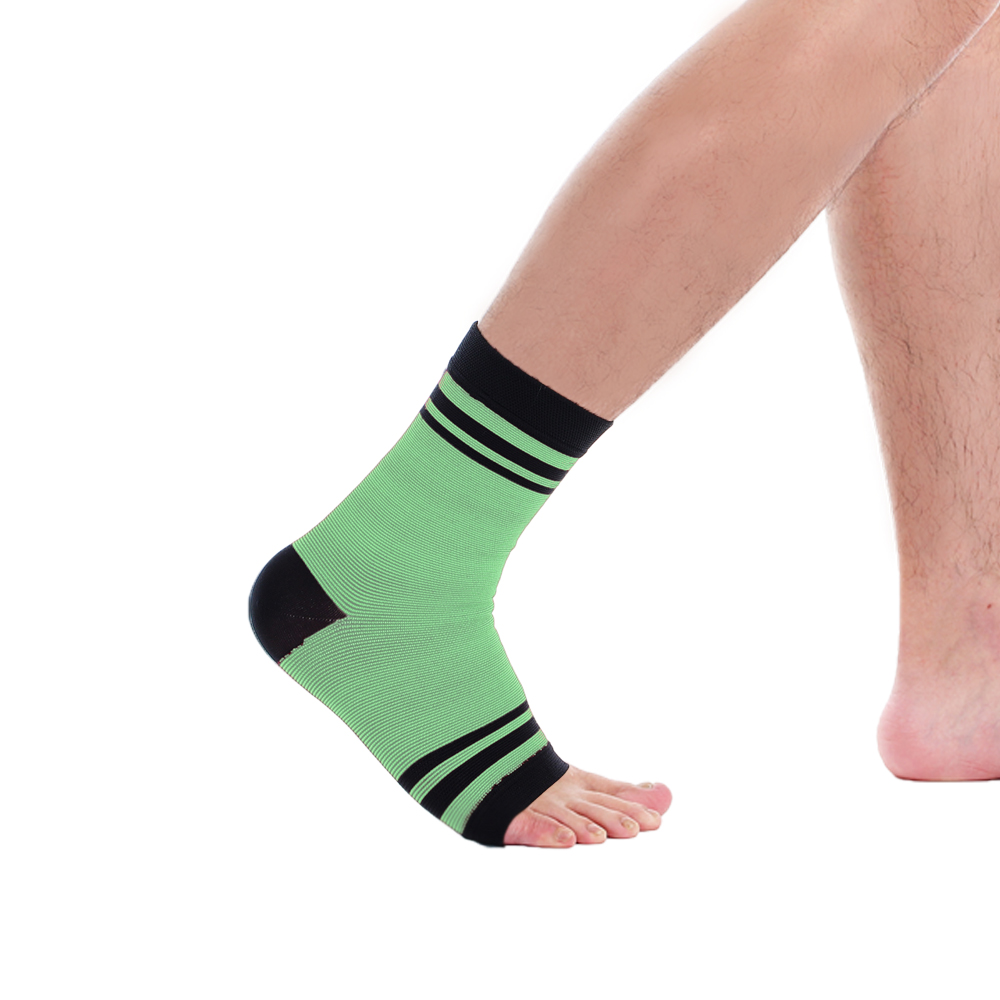 【Tric】台灣製造 專業運動護具-腳踝護套 綠色(1雙)