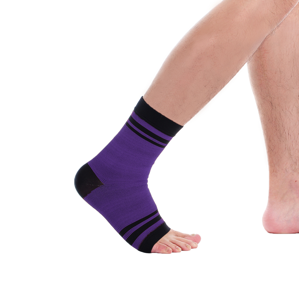 【Tric】台灣製造 專業運動護具-腳踝護套 紫色(1雙)