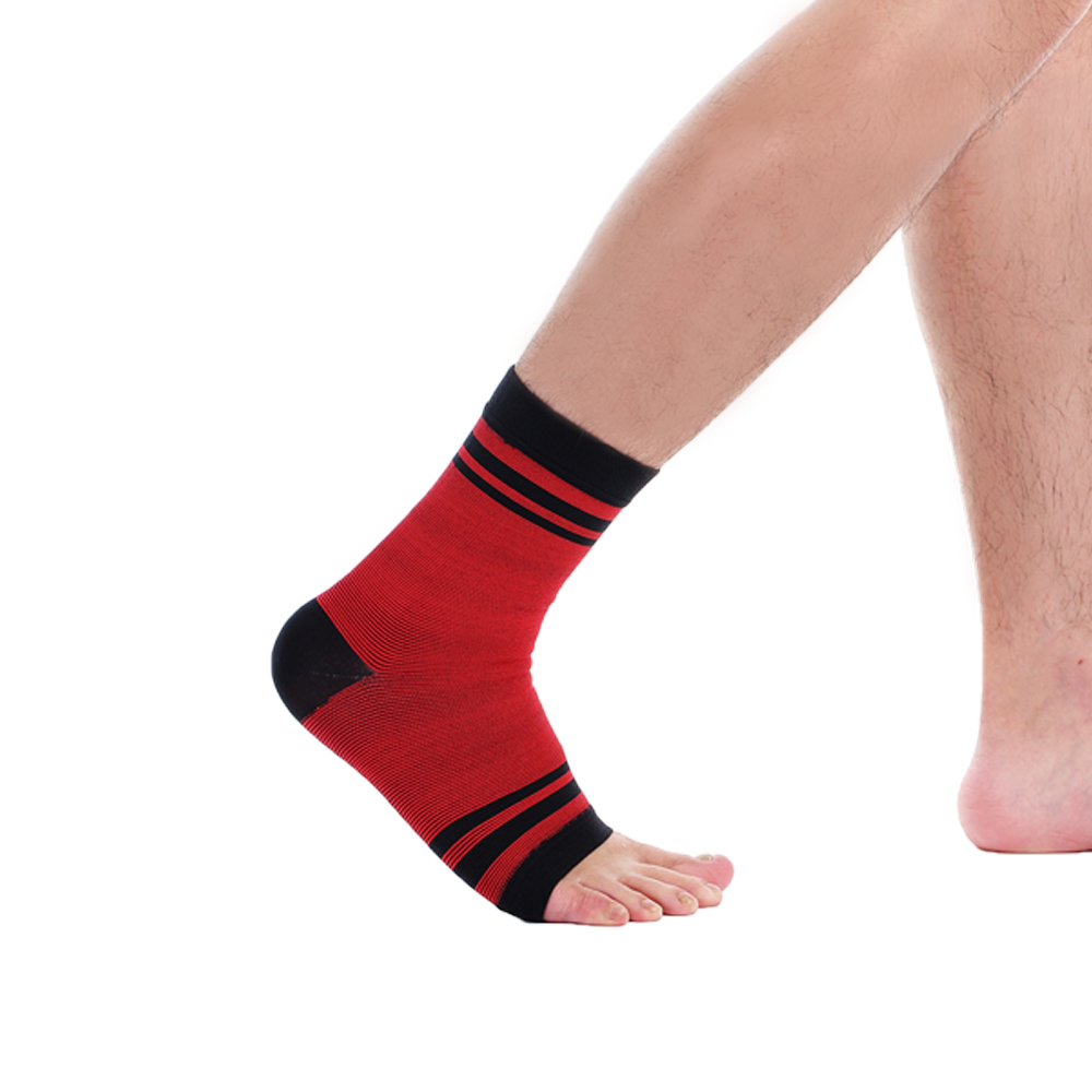 【Tric】台灣製造 專業運動護具-腳踝護套 紅色(1雙)