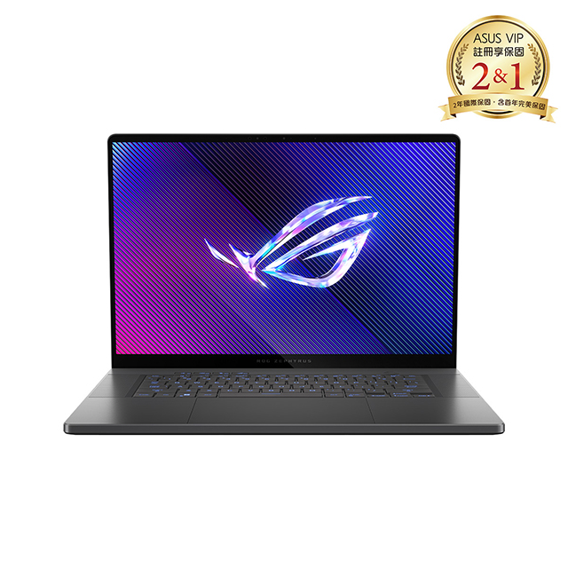 ASUS ROG華碩 Zephyrus G16 16吋AI電競筆電灰色(Ultra 9 185H/16GB*2/2TB/RTX4090/WIN11/GU605MY-0078E185H-NBLO)