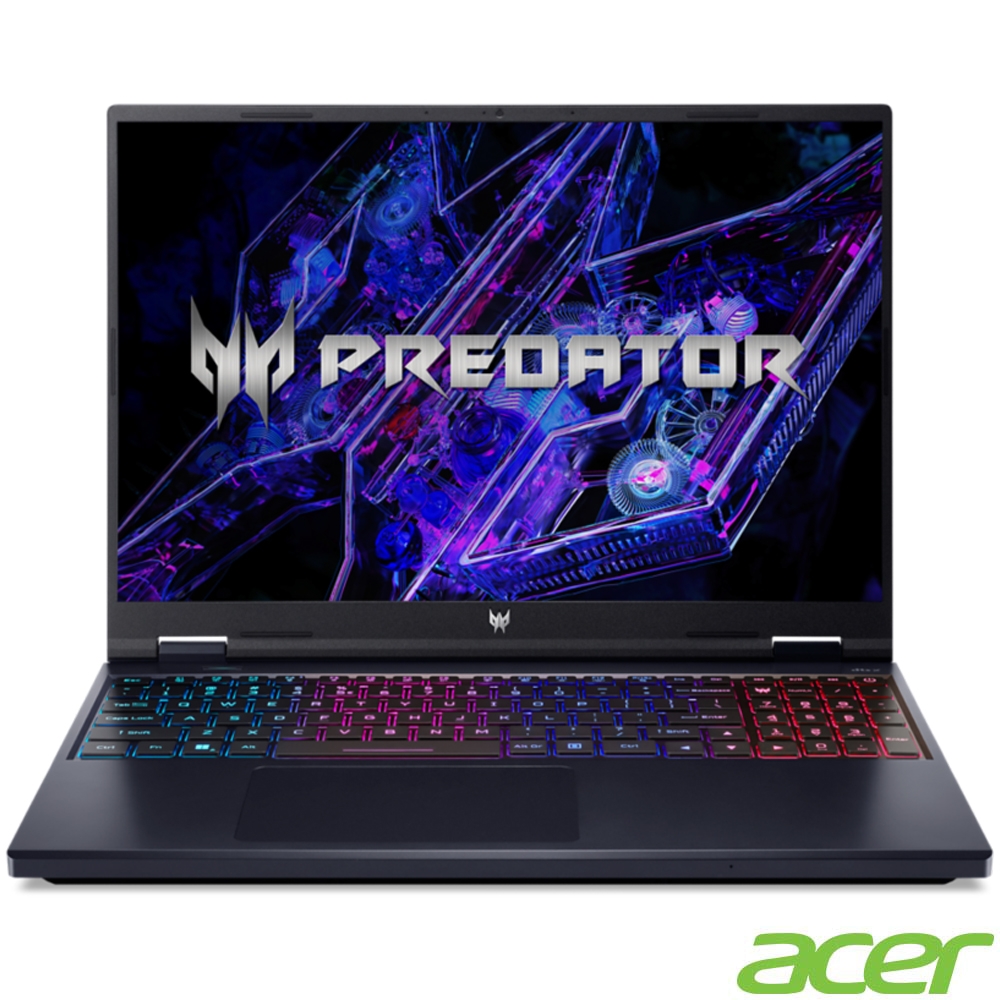 ACER宏碁 Predator 16吋 電競筆電黑色(i9-14900HX/16GB/512GB/RTX 4060-8G/WIN11/PHN16-72-99HX)